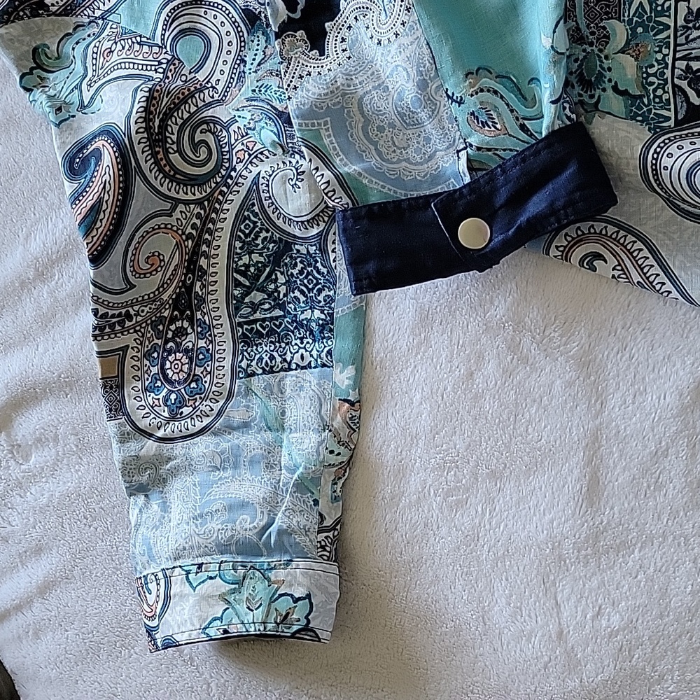 Chicos Fully Lined (Reversible?) Jacket. Multi-Pa… - image 4